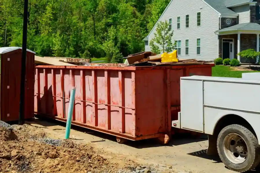 Roll-off dumpster ready for delivery in Quincy IL