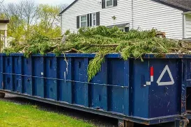 Storm cleanup and tree removal dumpster rental in Quincy IL
